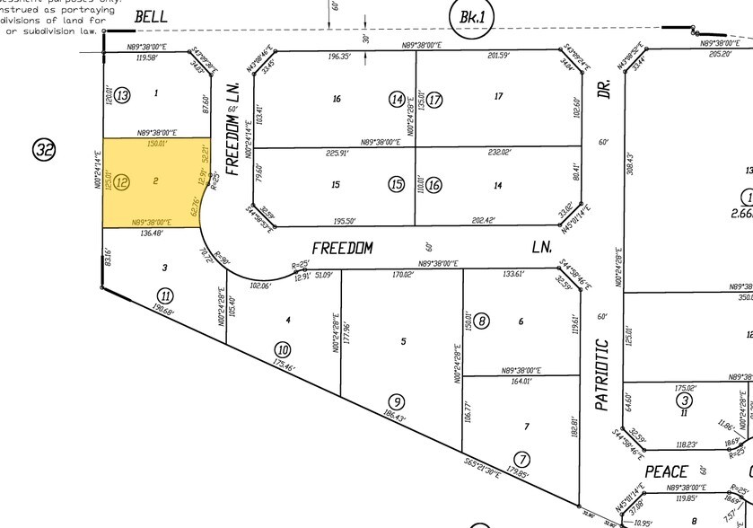 3037 Bell Dr, Atwater, CA for sale - Plat Map - Image 2 of 4
