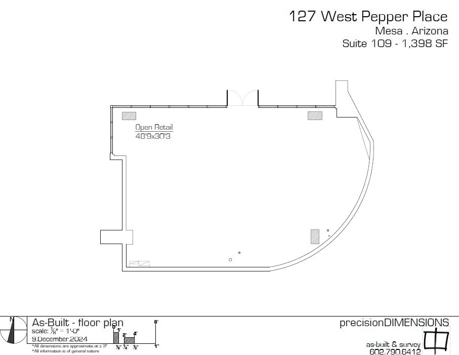 127 W Pepper Pl, Mesa, AZ for lease Floor Plan- Image 1 of 2