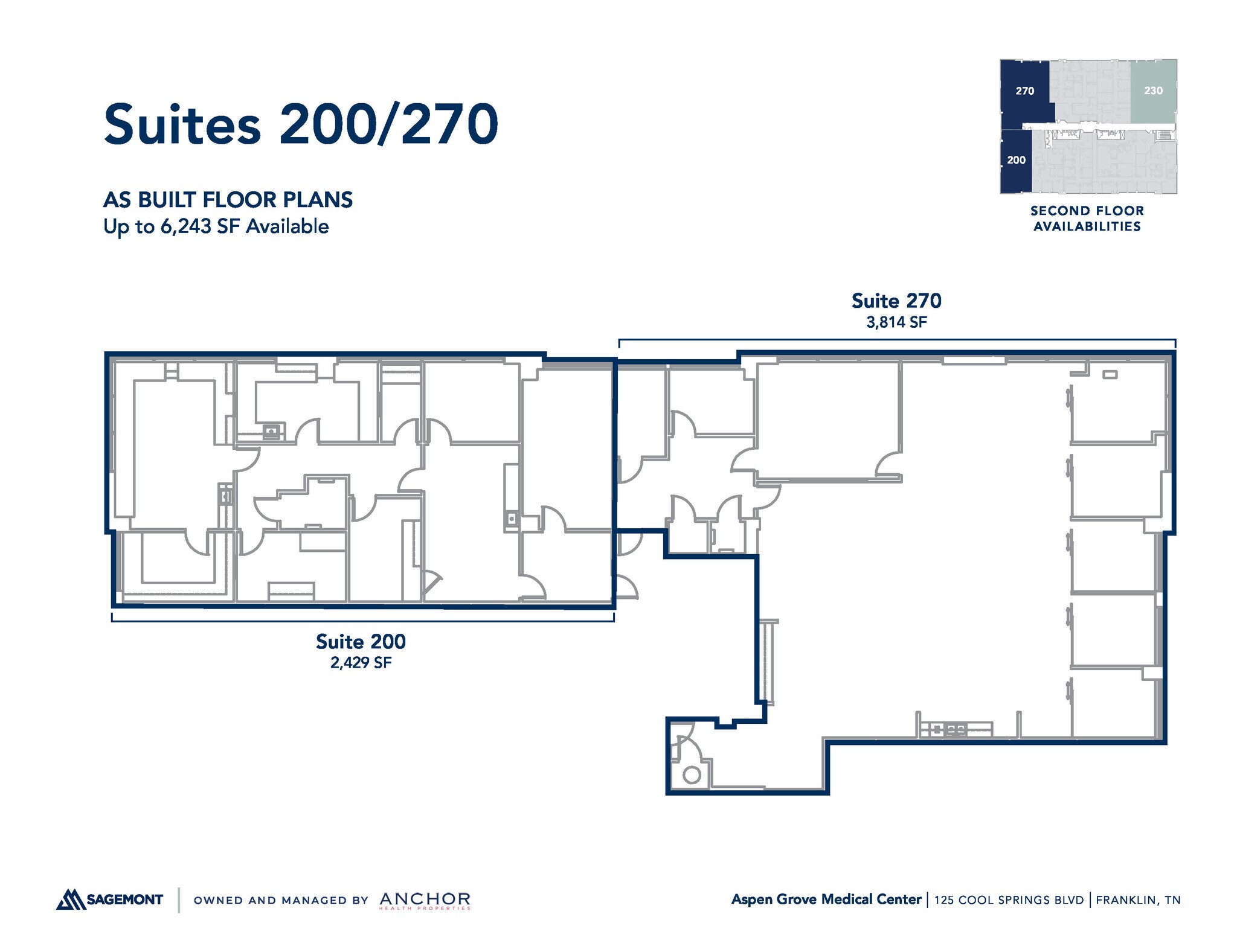 125 Cool Springs Blvd, Franklin, TN for lease Floor Plan- Image 1 of 3