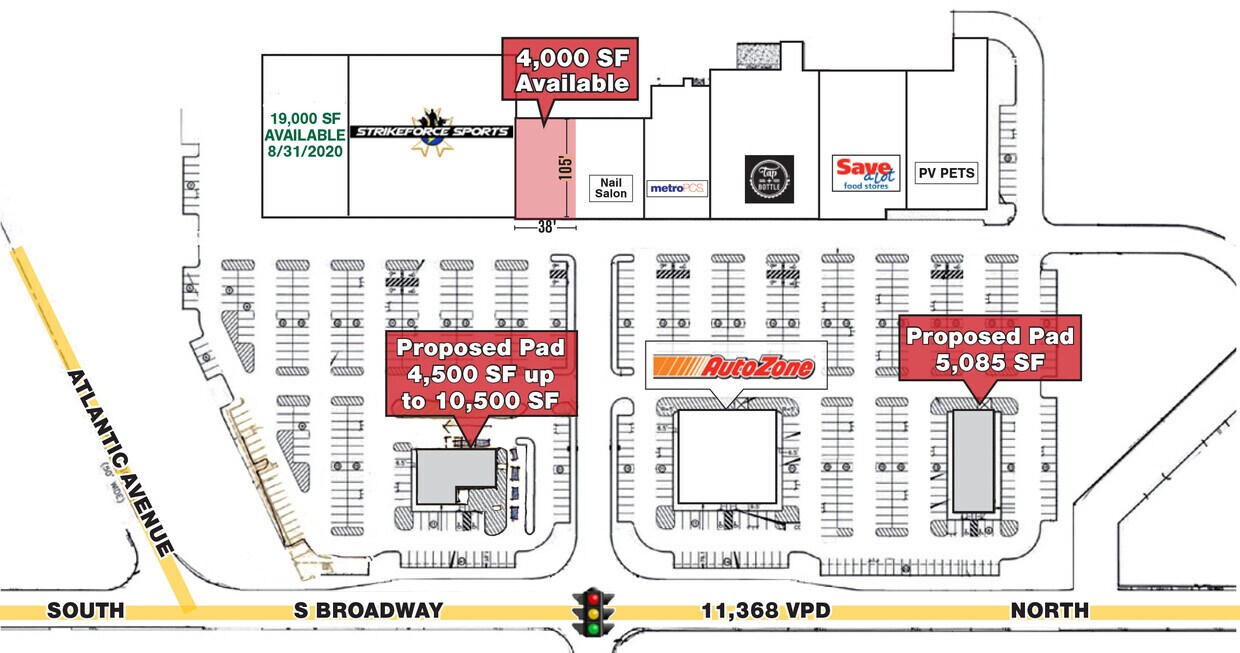 233 S Broadway, Pennsville, NJ à louer Plan de site- Image 1 de 1