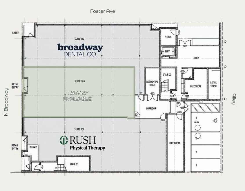 5155 N Broadway Ave, Chicago, IL for lease Floor Plan- Image 1 of 1