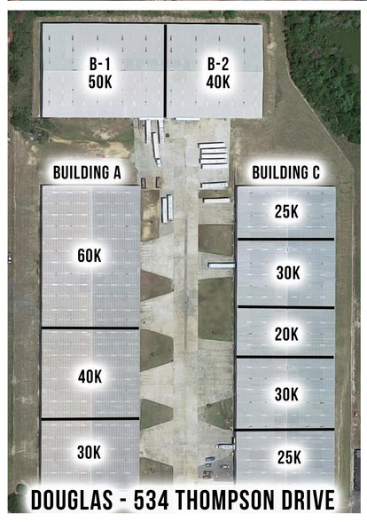 534 Thompson Dr, Douglas, GA for lease - Aerial - Image 2 of 5