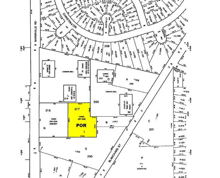 1761 S Naperville Rd, Wheaton, IL à louer - Plan cadastral - Image 2 de 7