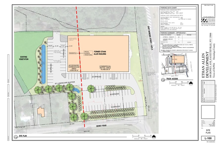 100 Dewey Ave, Fayetteville, NY à louer - Plan de site - Image 1 de 2