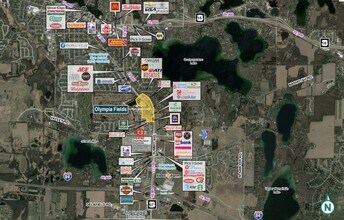 1391 Olympia Fields Dr, Oconomowoc, WI - Aérien  Vue de la carte