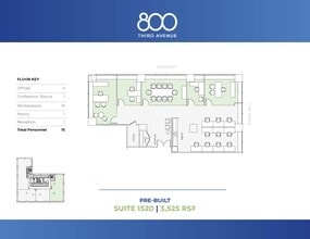 800 Third Ave, New York, NY à louer Plan d’étage- Image 1 de 5