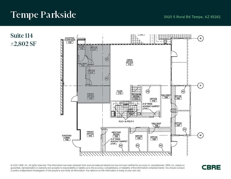 3920 S Rural Rd, Tempe, AZ for sale Floor Plan- Image 1 of 7