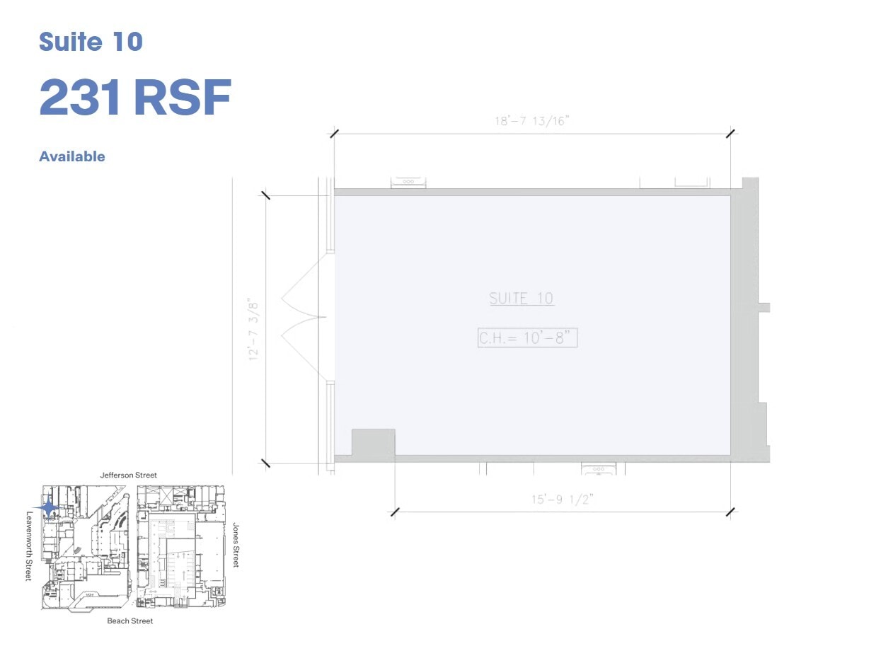 333 Jefferson St, San Francisco, CA for lease Floor Plan- Image 1 of 1