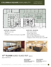 111 SW Columbia St, Portland, OR à louer Plan d’étage- Image 1 de 8