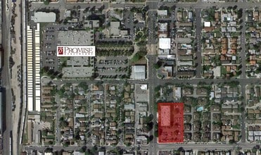 16660 Paramount Blvd, Paramount, CA - AERIAL  map view