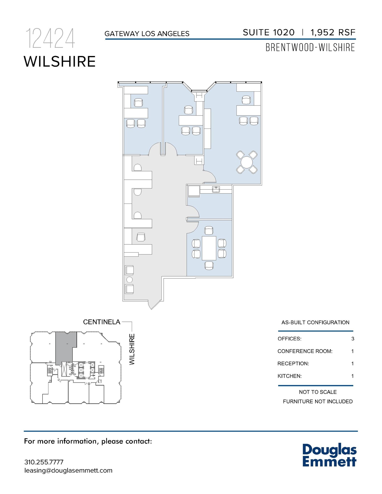 12424 Wilshire Blvd, Los Angeles, CA for lease Floor Plan- Image 1 of 1