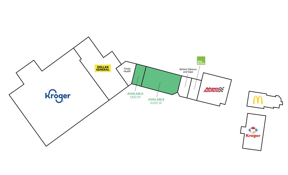 200-400 28th St, Bellaire, OH for lease - Site Plan - Image 3 of 3