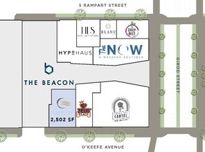 616 Okeefe Ave, New Orleans, LA for lease Site Plan- Image 2 of 3