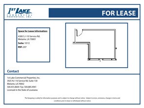4300 S I-10 Service Rd, Metairie, LA à louer Plan d’étage- Image 1 de 1