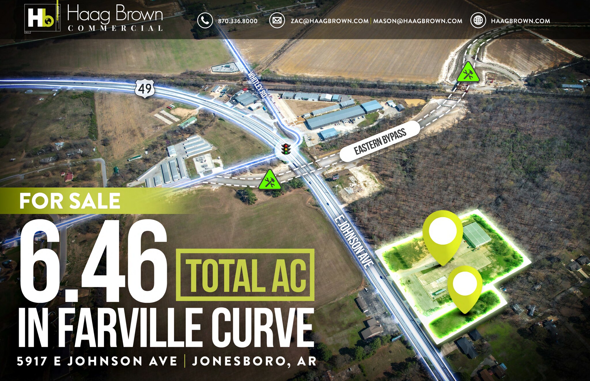 5917 E Johnson Ave, Jonesboro, AR à vendre Aérien- Image 1 de 9