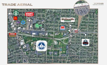 803 30th St NE, Canton, OH - Aérien Vue de la carte