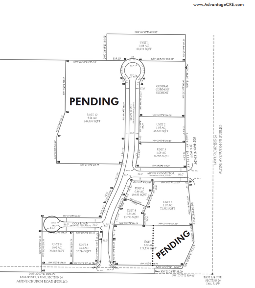 850 NW Range St, Comstock Park, MI à vendre - Plan cadastral - Image 2 de 2