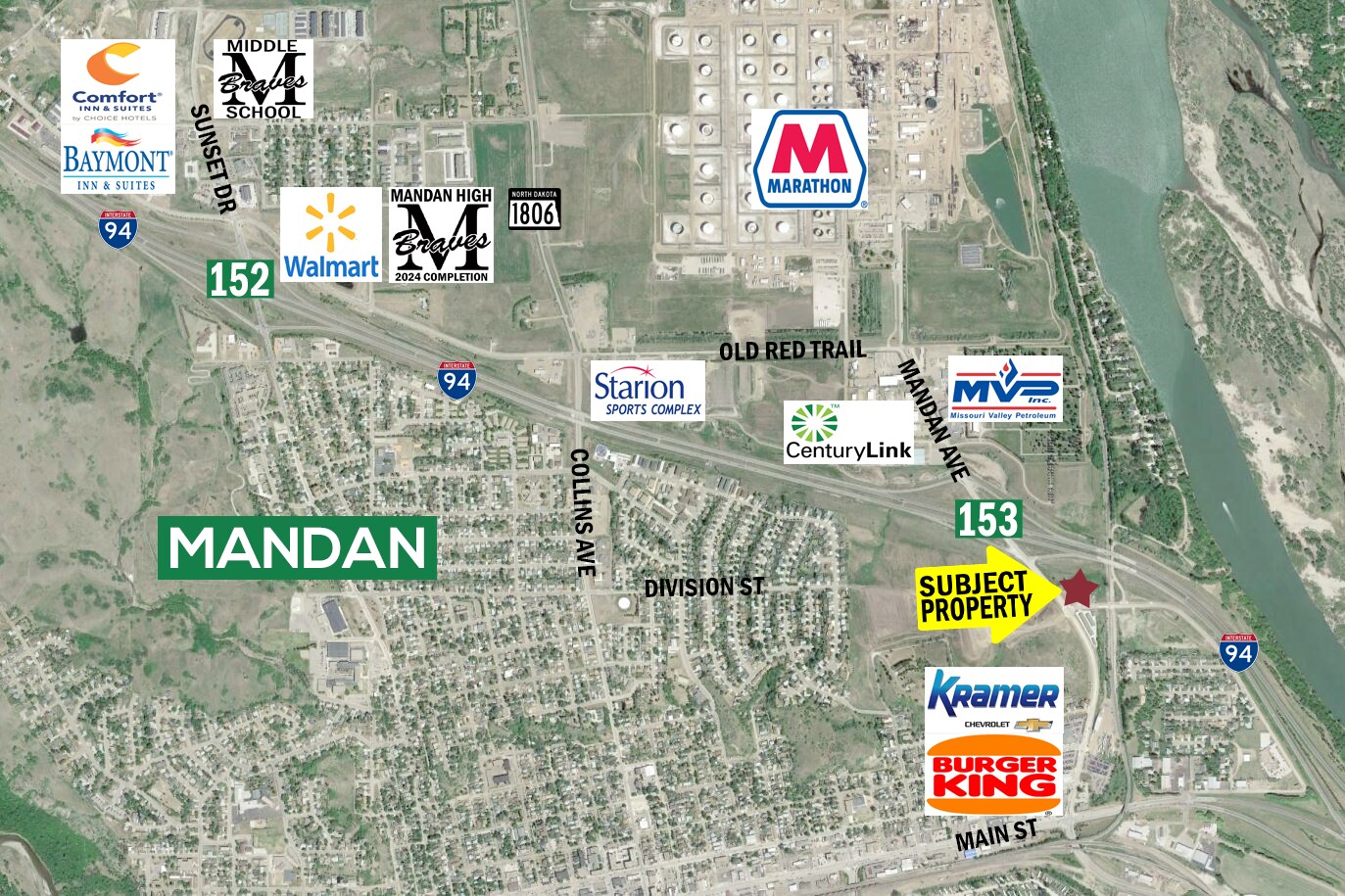 902 NE Missouri Dr, Mandan, ND for sale Plat Map- Image 1 of 3