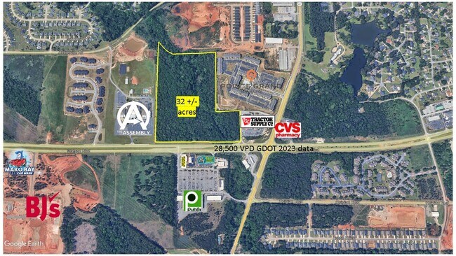 Plus de détails pour 6021 Watson Boulevard, Byron, GA - Terrain à vendre