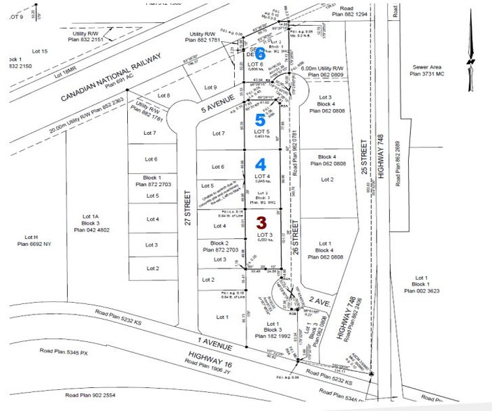 4636 3 Ave WEST, Edson, AB à vendre - Plan de site - Image 2 de 2