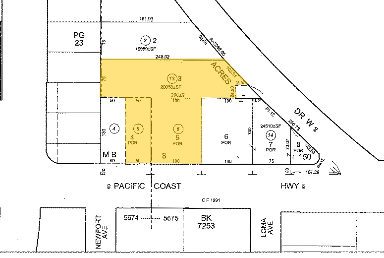3527 Pacific Coast Hwy, Signal Hill, CA à vendre - Plan cadastral - Image 2 de 8