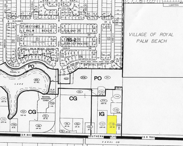 1015 Loxahatchee Dr, West Palm Beach, FL à louer - Plan cadastral - Image 2 de 4