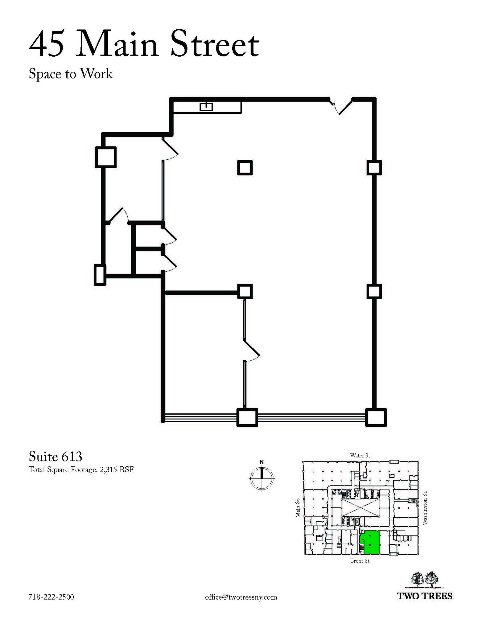 45 Main St, Brooklyn, NY à louer Plan d  tage- Image 1 de 1