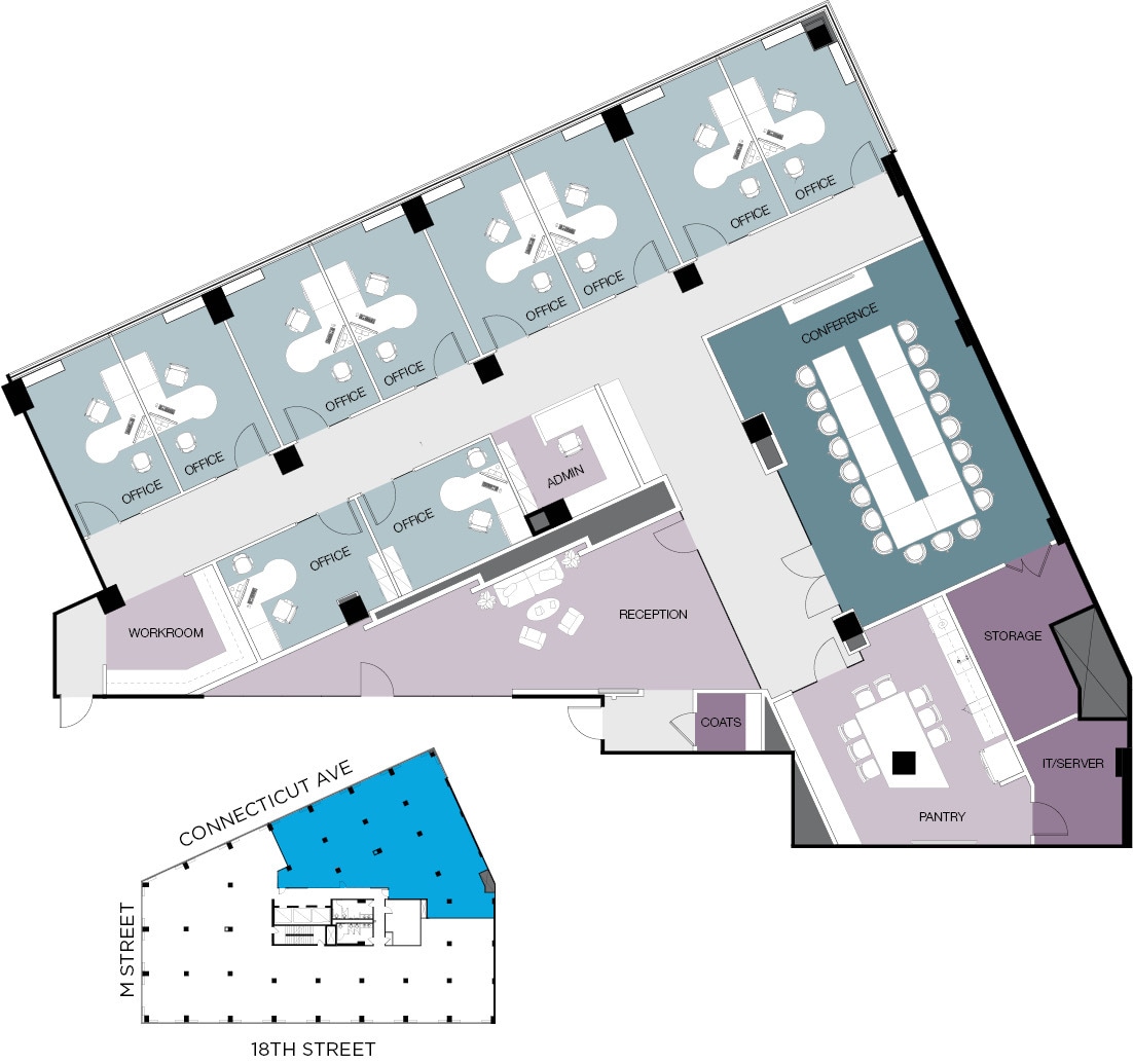 1150 Connecticut Ave NW, Washington, DC for lease Floor Plan- Image 1 of 1