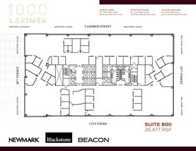 1800 Larimer St, Denver, CO à louer Plan d’étage- Image 1 de 1