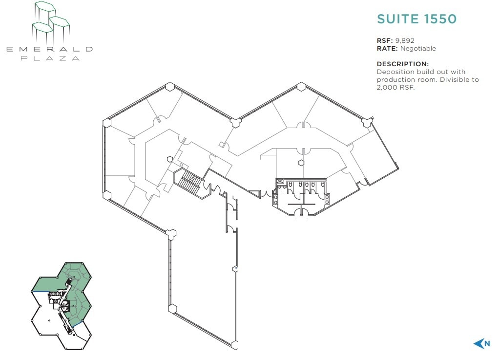 402 W Broadway, San Diego, CA for lease Floor Plan- Image 1 of 1