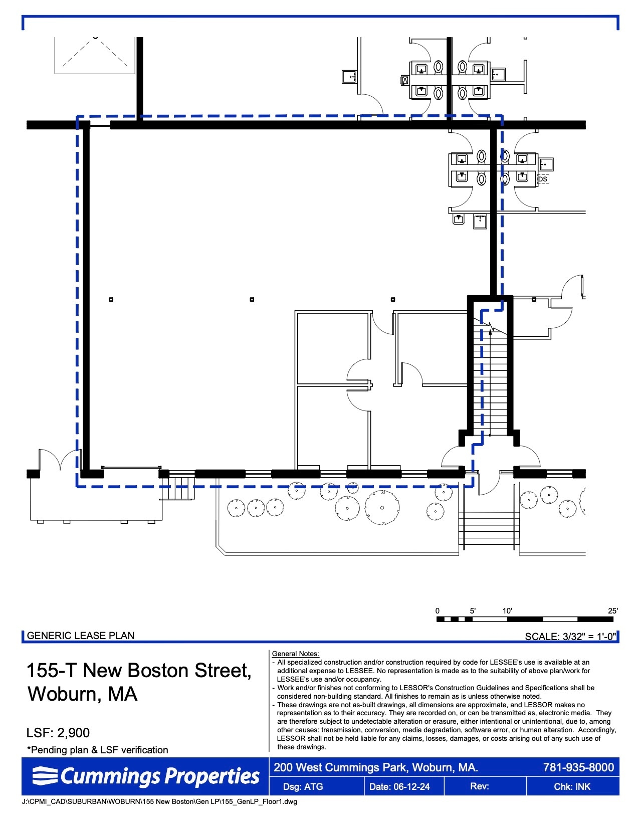 155 New Boston St, Woburn, MA for lease Floor Plan- Image 1 of 1