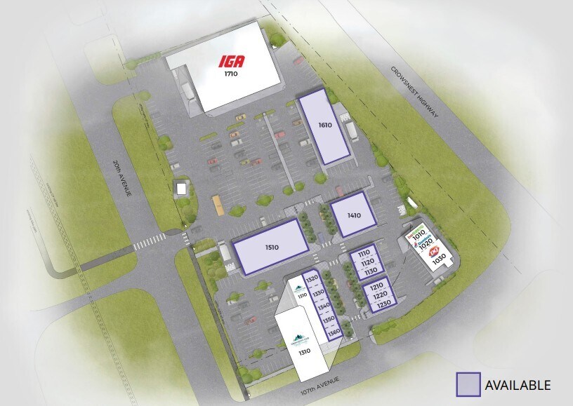 10509 20th Av, Blairmore, AB à louer - Plan de site - Image 2 de 2