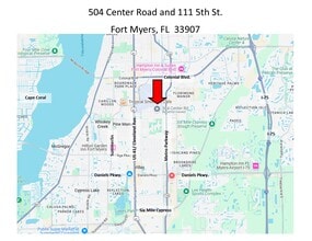 504 Center Rd, Fort Myers, FL for lease Map- Image 1 of 2