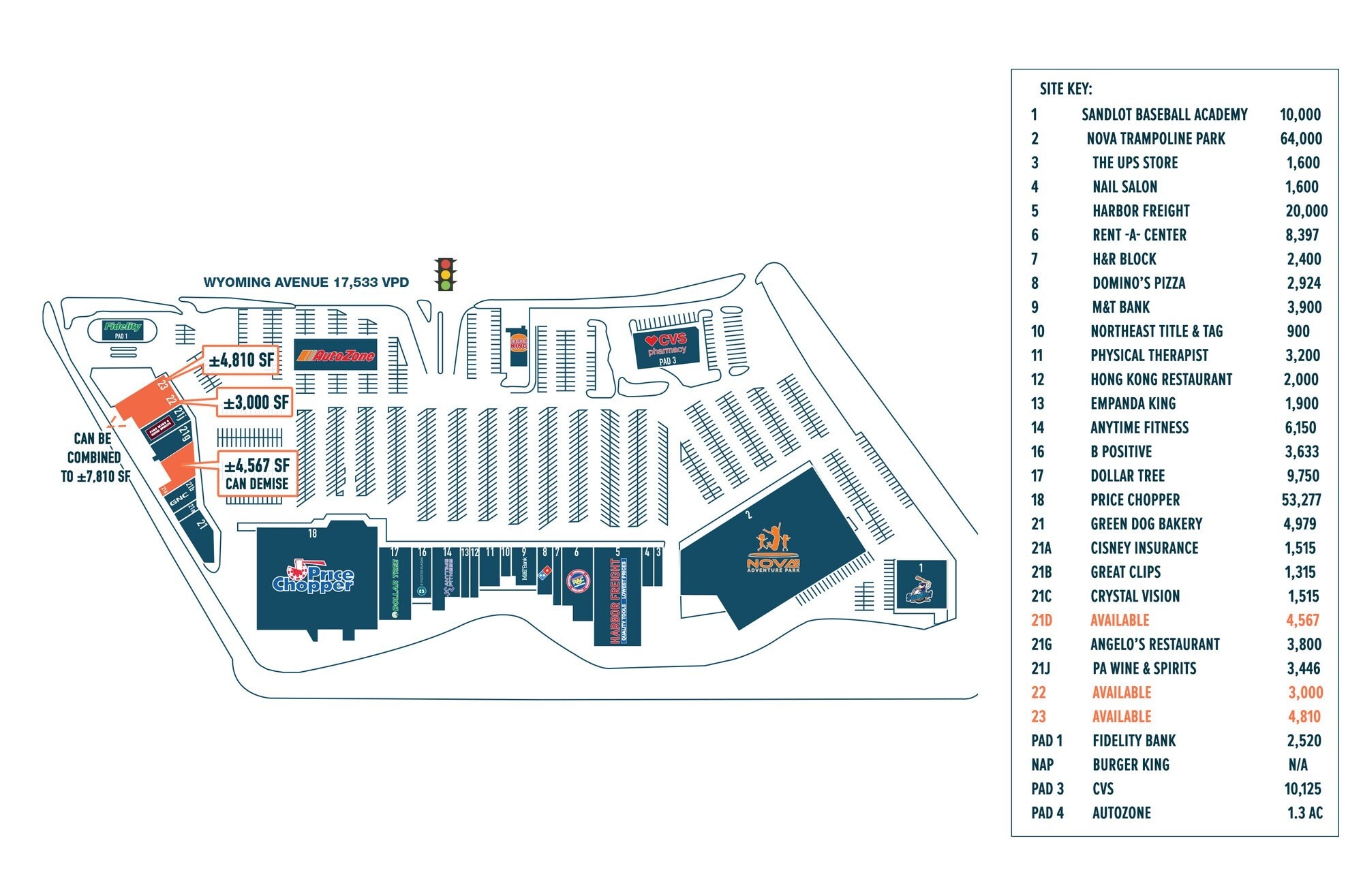 1026 Wyoming Ave, Wyoming, PA for lease Site Plan- Image 1 of 1