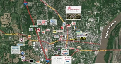 2146-2148 William St, Cape Girardeau, MO - AERIAL  map view - Image1