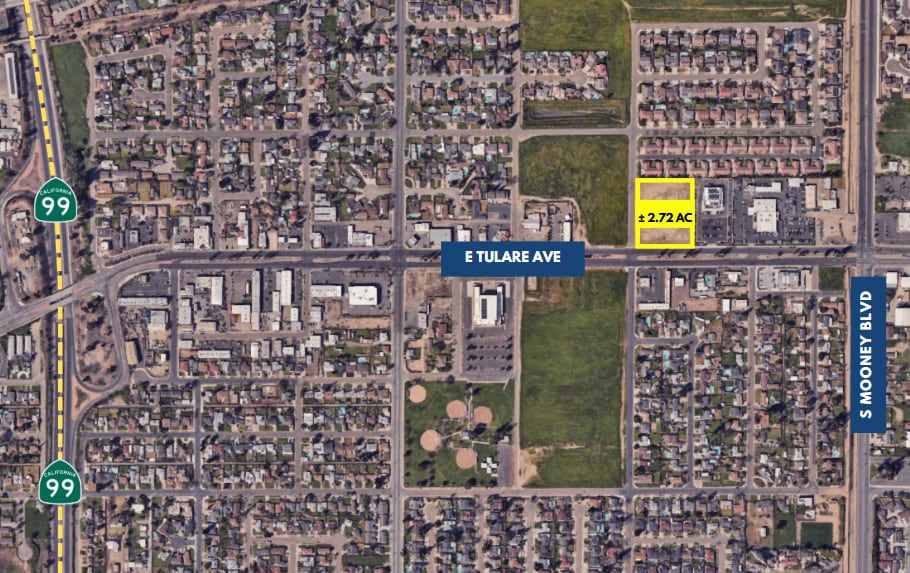 1 E Tulare Ave, Tulare, CA for sale - Aerial - Image 2 of 5