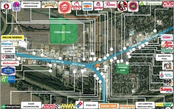 1313 W Park Ave, Greenwood, MS - AERIAL  map view