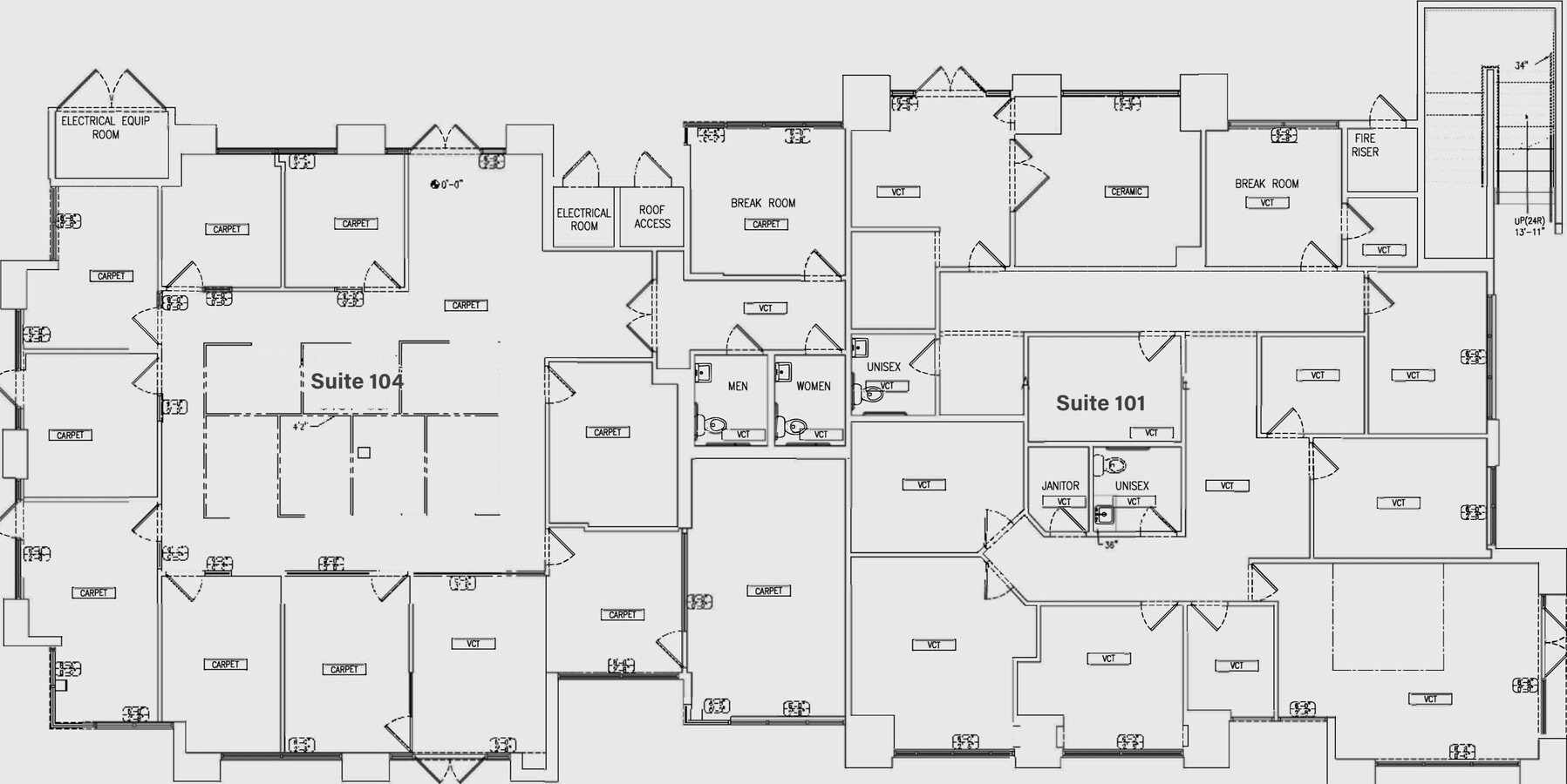 1482 E Williams Field Rd, Gilbert, AZ 85295 - Unit 101 & 104 - - Floor Plan - Image 1 of 1