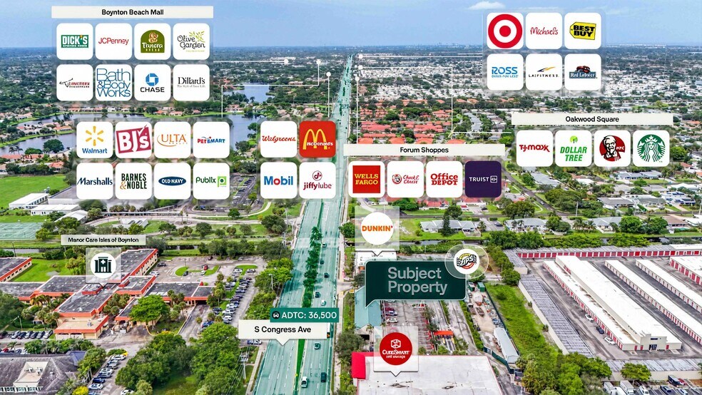 3008 S Congress Ave, Boynton Beach, FL à vendre - Aérien - Image 2 de 2