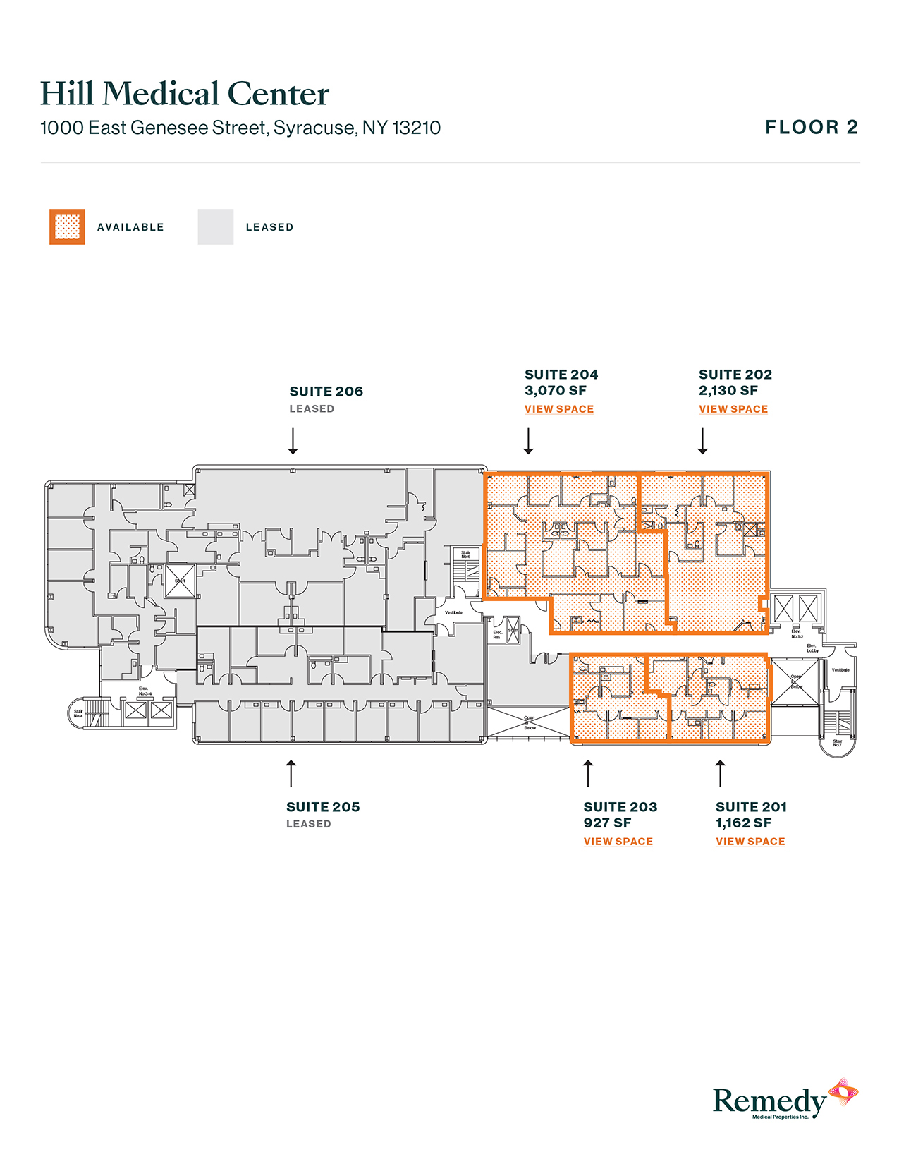 1000 E Genesee St, Syracuse, NY à louer Plan d’étage- Image 1 de 2