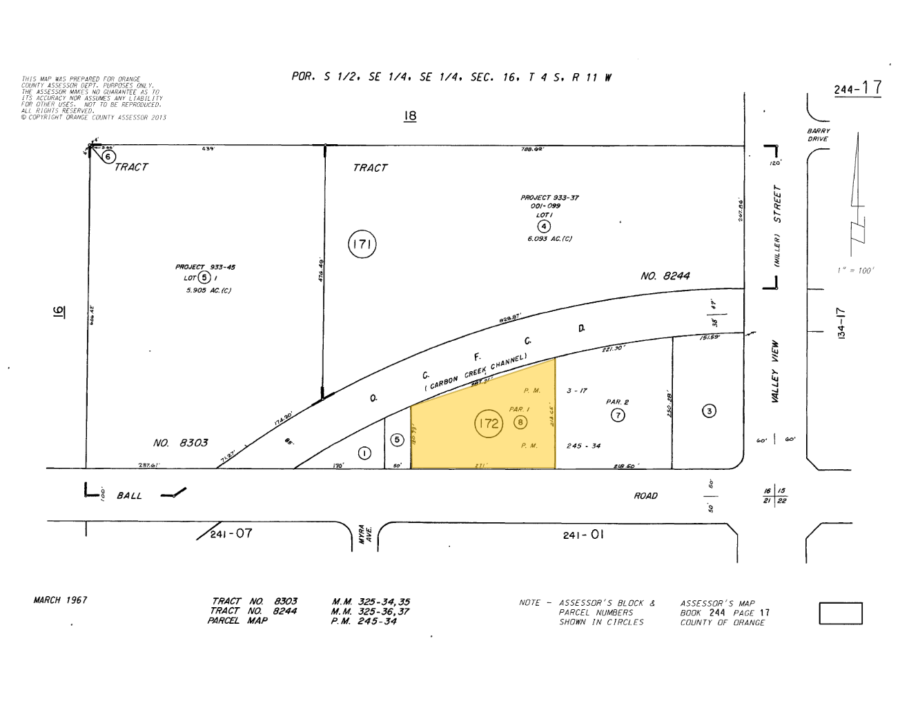 5895 Ball Rd, Cypress, CA à louer Plan cadastral- Image 1 de 2