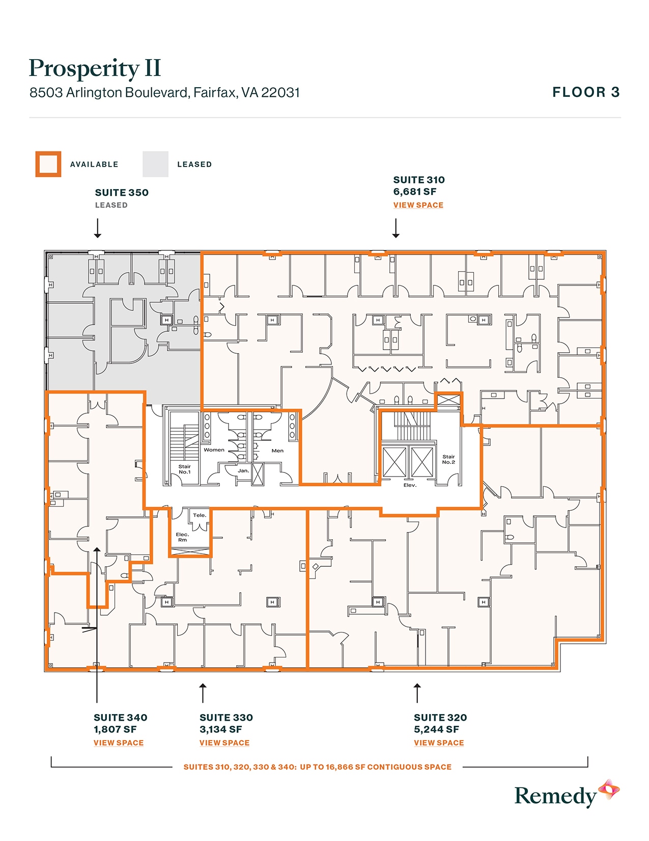 8501 Arlington Blvd, Merrifield, VA for lease Floor Plan- Image 1 of 1