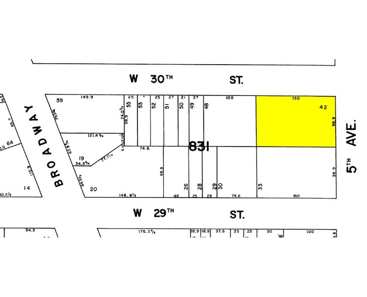 276 Fifth Ave, New York, NY for sale - Plat Map - Image 1 of 1