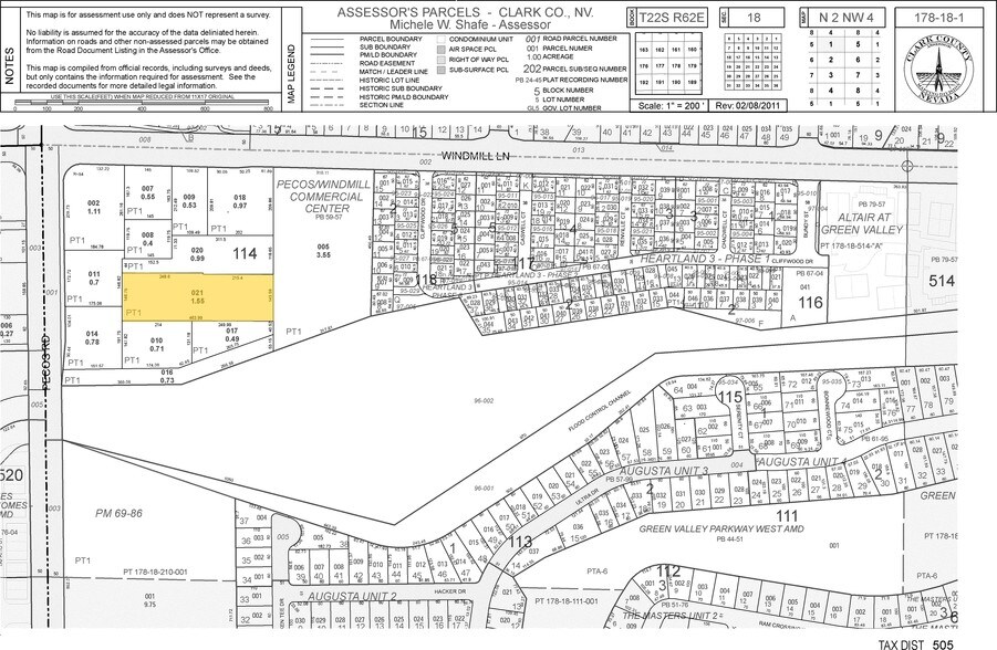 178 N Pecos Rd, Henderson, NV à vendre - Plan cadastral - Image 2 de 7