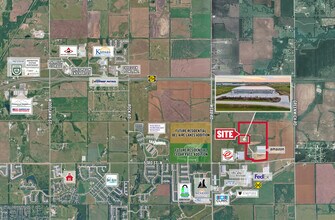 5447 Sunflower Ct, Bel Aire, KS - Aerial map view