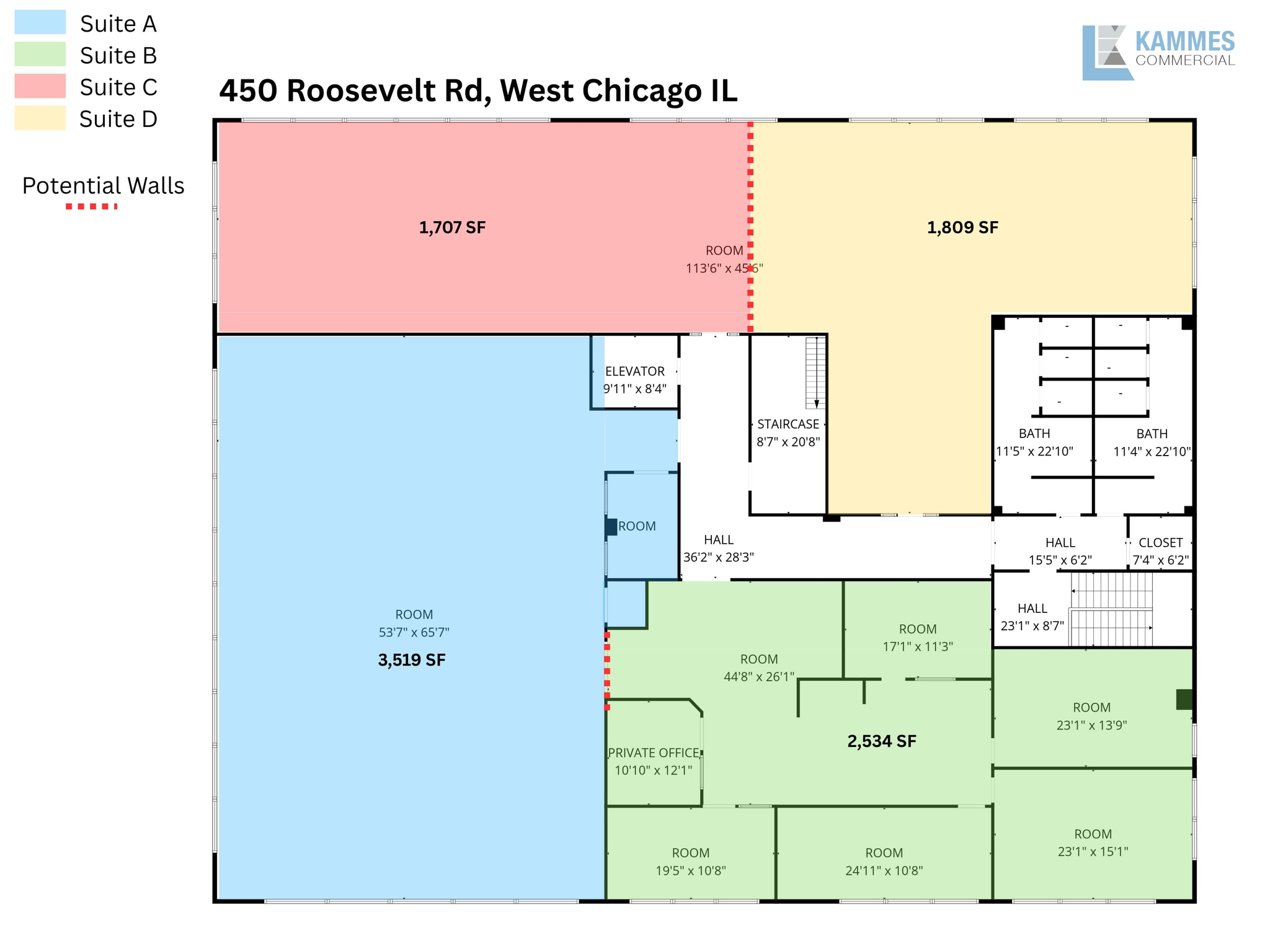 450-480 E Roosevelt Rd, West Chicago, IL for lease Site Plan- Image 1 of 11