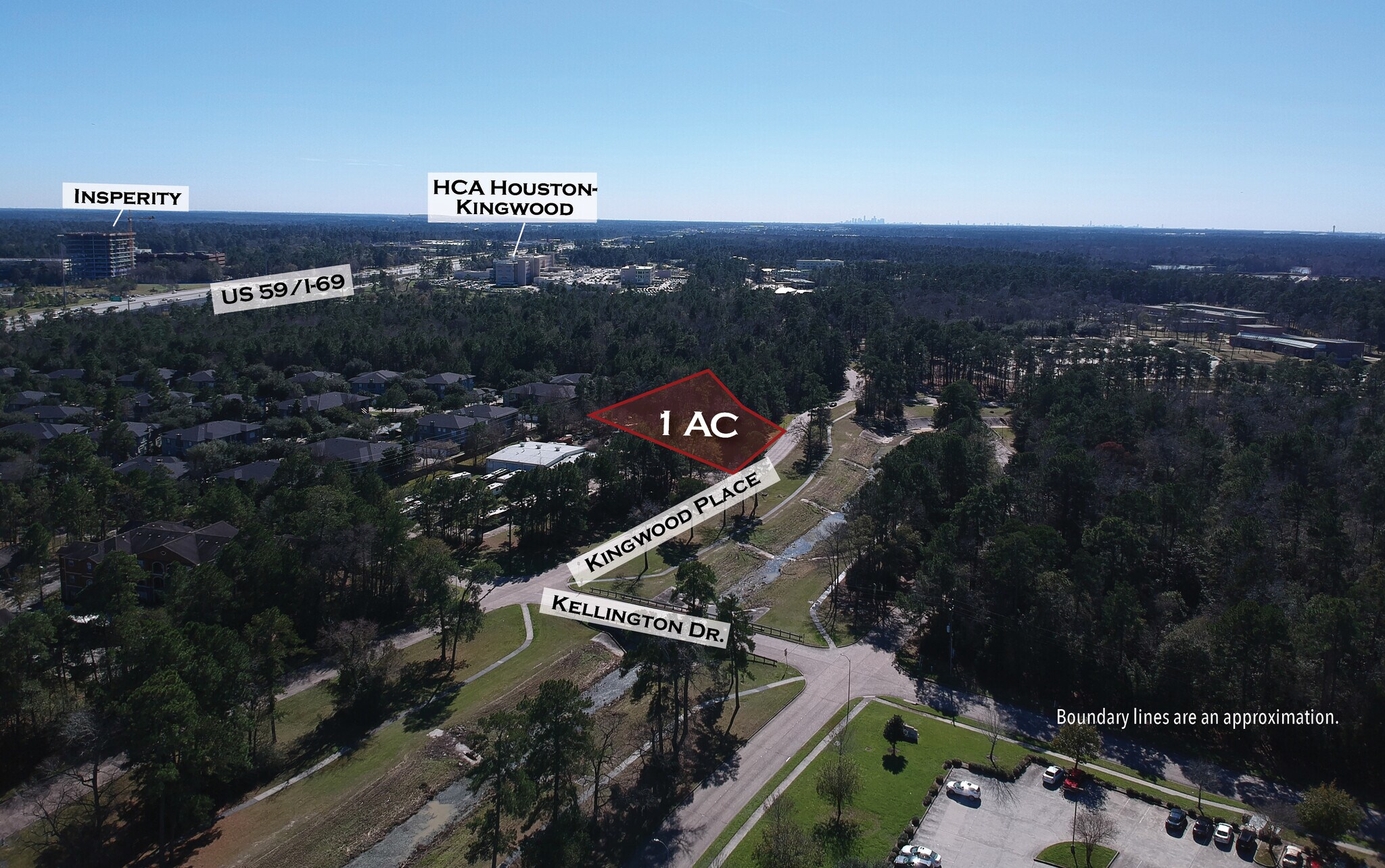 23650 Kingwood Place Dr, Kingwood, TX for sale Aerial- Image 1 of 4