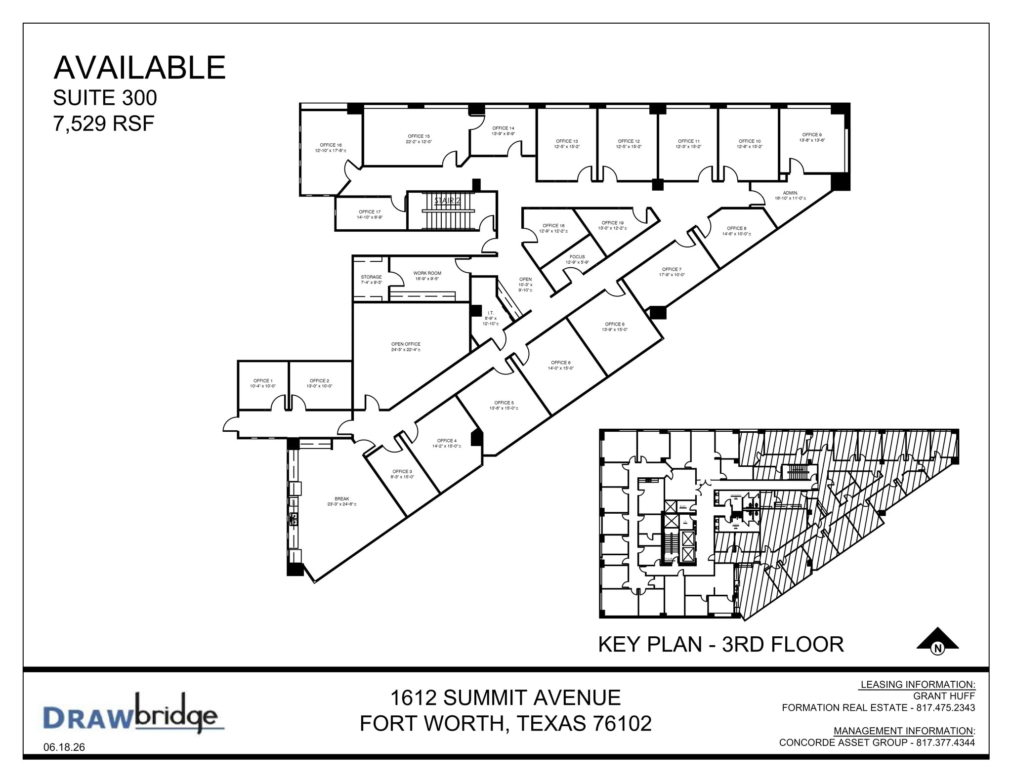 1612 Summit Ave, Fort Worth, TX à louer Plan de site- Image 1 de 1