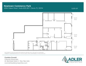 4350-4380 Oakes Rd, Davie, FL à louer Plan d’étage- Image 1 de 10