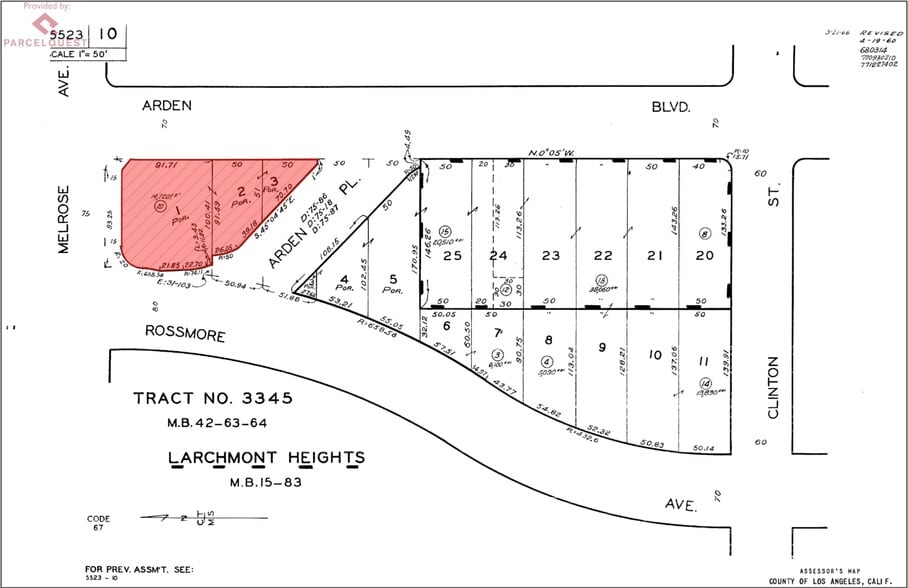 5782-5788 1/2 Melrose Ave, Los Angeles, CA à vendre - Plan cadastral - Image 3 de 3